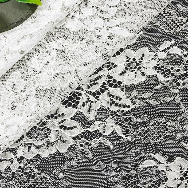 Eyelash Cutwork Nylon Lace Fabric for Women's Wear Wholesale Supplier 4